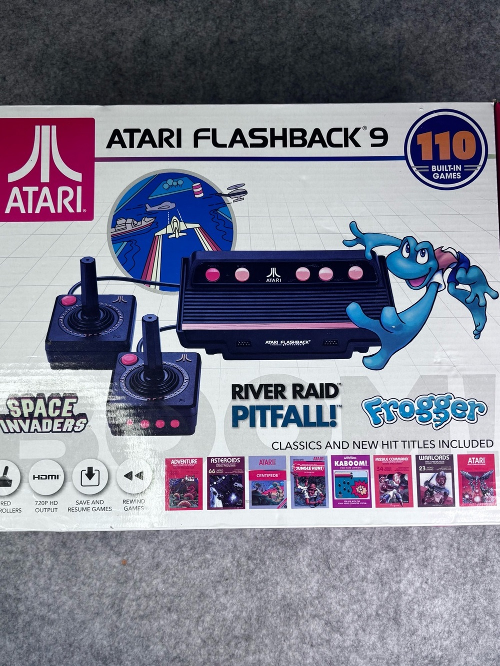 Atari Flashback 9 Retro Console - Black with Pink Accents